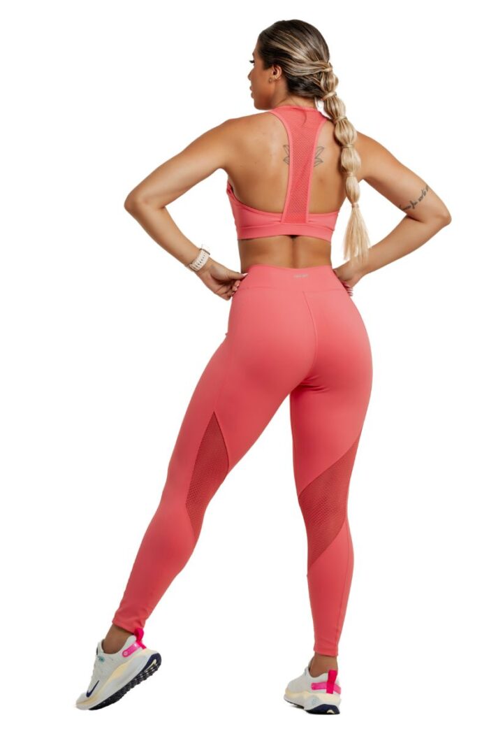 Conjunto Poliamida Top + Legging Rosé - Image 2