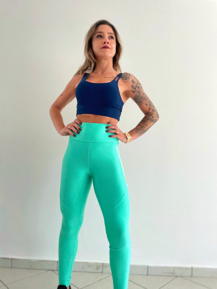 Legging canelada brilho viés - Image 2