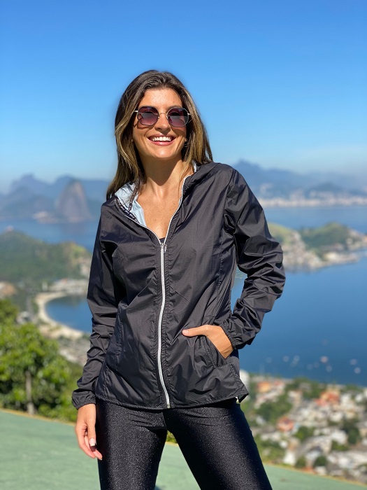 Jaqueta Corta-Vento Preta