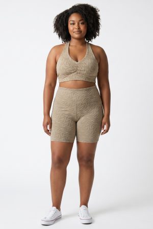 conjunto texturizado bege